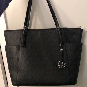 Black Jet Set Michael Kors Tote Bag